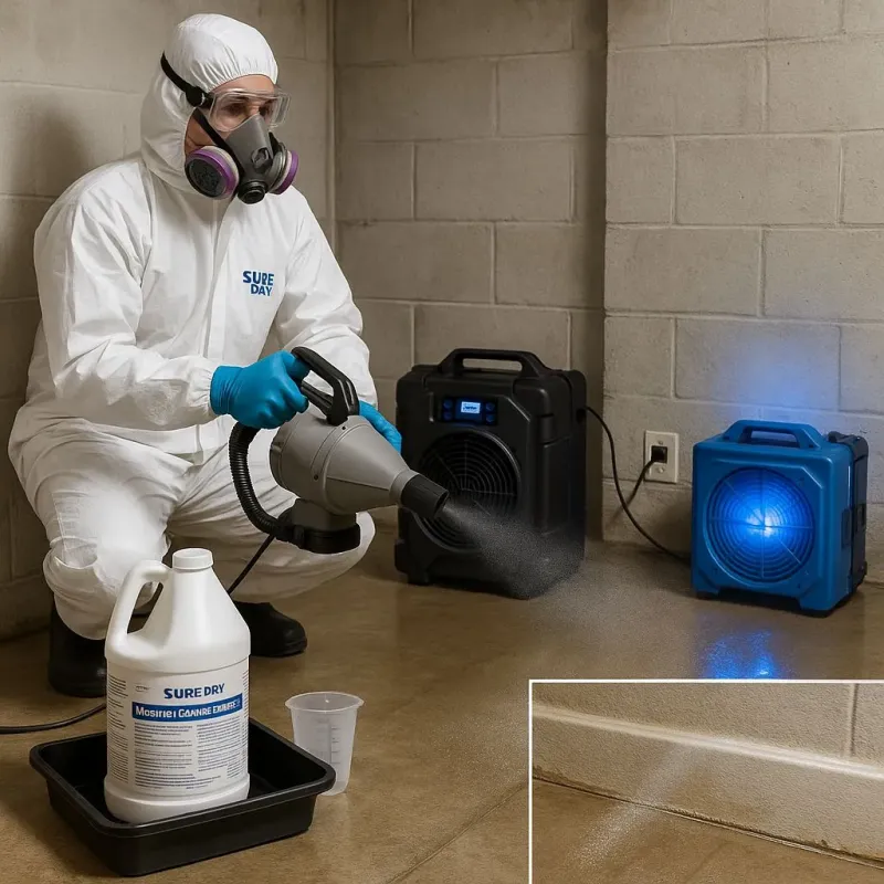 Sanitization and Odor Removal process in Cinco Ranch, TX